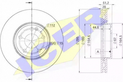 ICER 78bd01222 -  Тормозной диск