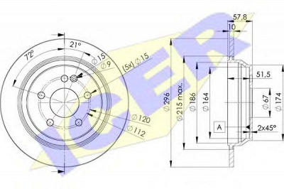 ICER 78bd04162 -  Тормозной диск