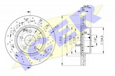 ICER 78bd04172 -  Тормозной диск