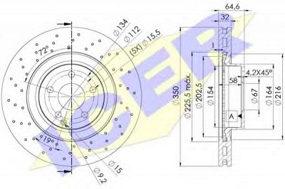 ICER 78bd04191 -  Тормозной диск