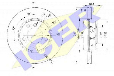 ICER 78bd06742 -  Тормозной диск