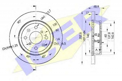 ICER 78bd07152 -  Тормозной диск