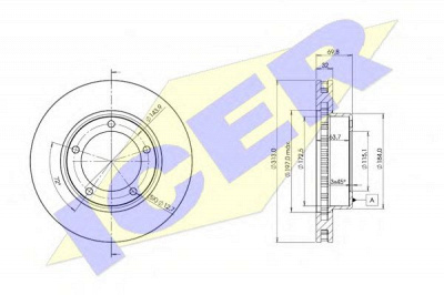 ICER 78bd12652 -  Тормозной диск