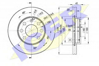 ICER 78bd14402 -  Тормозной диск