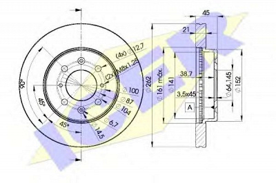 ICER 78bd17002 -  Тормозной диск