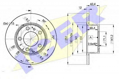 ICER 78bd17962 -  Тормозной диск