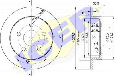 ICER 78bd20582 -  Тормозной диск