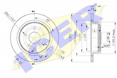 ICER 78bd20712 -  Тормозной диск