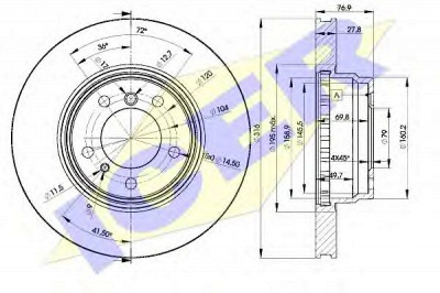 ICER 78bd20932 -  Тормозной диск