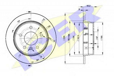 ICER 78bd21132 -  Тормозной диск
