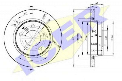 ICER 78bd23152 -  Тормозной диск