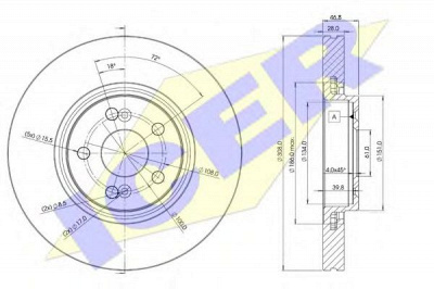 ICER 78bd23172 -  Тормозной диск