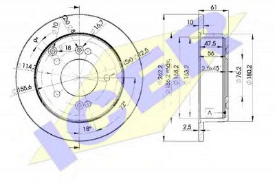 ICER 78bd29052 -  Тормозной диск