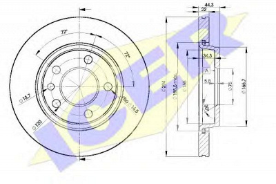 ICER 78bd30212 -  Тормозной диск