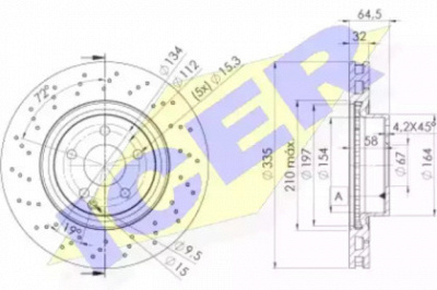 ICER 78bd30562 -  Тормозной диск