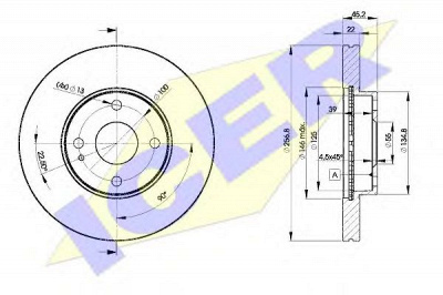 ICER 78bd32562 -  Тормозной диск
