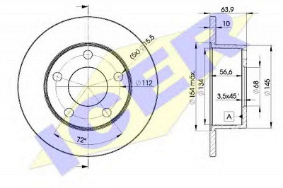 ICER 78bd40602 -  Тормозной диск