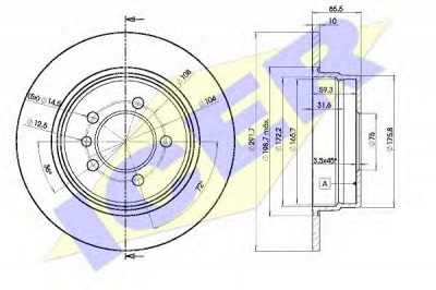 ICER 78bd46472 -  Тормозной диск