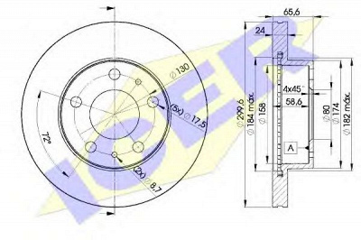 ICER 78bd46822 -  Тормозной диск