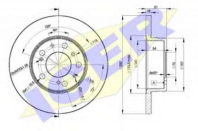 ICER 78bd46952 -  Тормозной диск