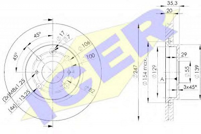ICER 78bd47002 -  Тормозной диск