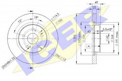 ICER 78bd48032 -  Тормозной диск