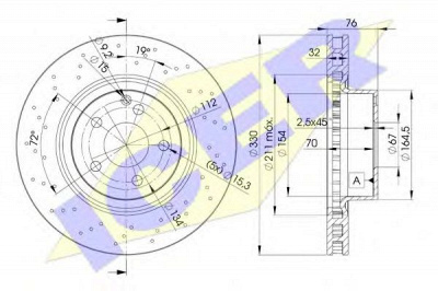 ICER 78bd50382 -  Тормозной диск