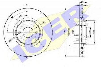 ICER 78bd55462 -  Тормозной диск