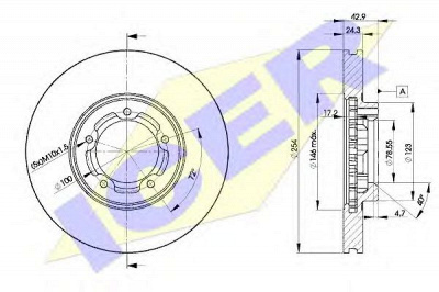 ICER 78bd56102 -  Тормозной диск