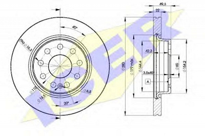 ICER 78bd56142 -  Тормозной диск