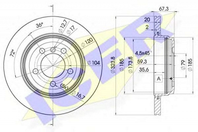 ICER 78bd61272 -  Тормозной диск
