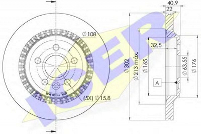 ICER 78bd72932 -  Тормозной диск