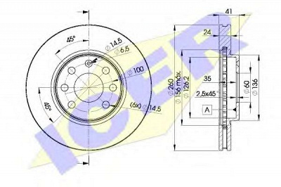 ICER 78bd90002 -  Тормозной диск