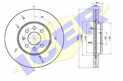 ICER 78bd90012 -  Тормозной диск