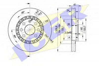 ICER 78bd90422 -  Тормозной диск
