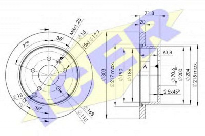 ICER 78bd90492 -  Тормозной диск