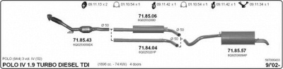 IMASAF 587000433 - Система выпуска ОГ