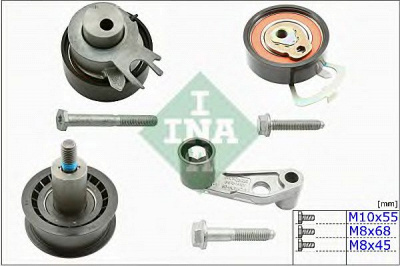 INA 530008909 -  Комплект роликов, зубчатый ремень