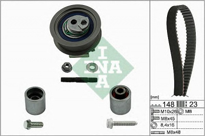 INA 530044510 -  Комплект ремня ГРМ