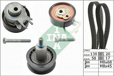 INA 530053810 -  Комплект ремня ГРМ
