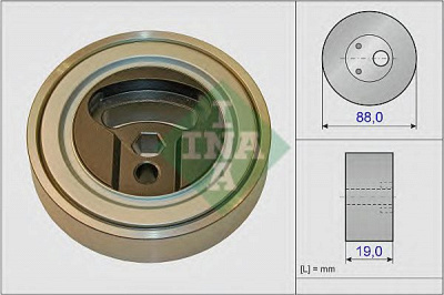 INA 531083810 -  Натяжной ролик, поликлиновой  ремень