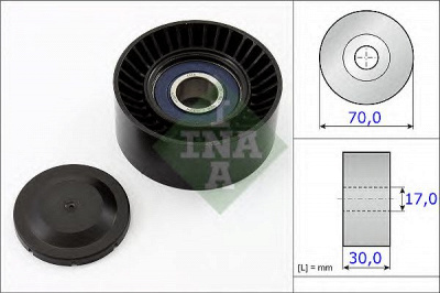 INA 531087310 -  Натяжной ролик, поликлиновой  ремень