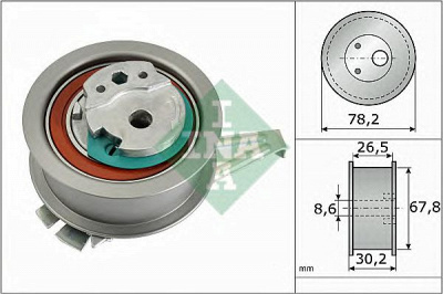INA 531089410 -  Ролик нятяжителя ремня ГРМ