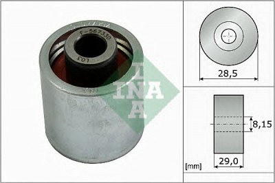 INA 532031010 -  Паразитный / Ведущий ролик, зубчатый ремень