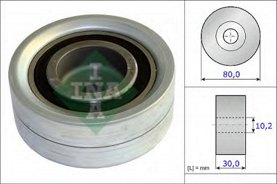 INA 532058210 -  Паразитный / Ведущий ролик, зубчатый ремень