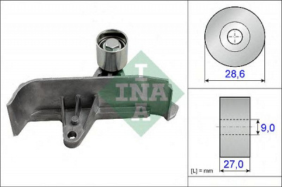 INA 532060110 -  Паразитный / Ведущий ролик, зубчатый ремень