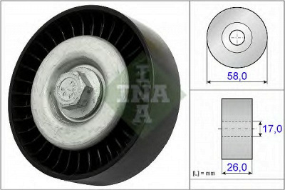 INA 532066910 -  Паразитный / ведущий ролик, поликлиновой ремень