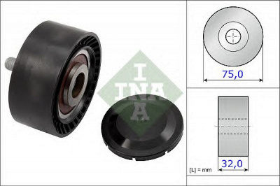INA 532072210 -  Паразитный / ведущий ролик, поликлиновой ремень