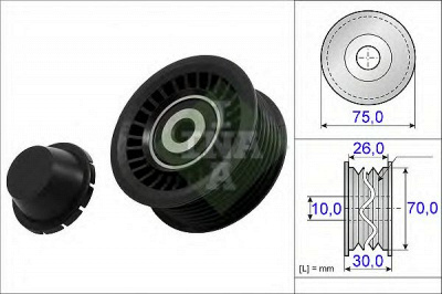INA 532072310 -  Паразитный / ведущий ролик, поликлиновой ремень
