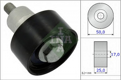 INA 532075310 -  Паразитный / Ведущий ролик, зубчатый ремень
